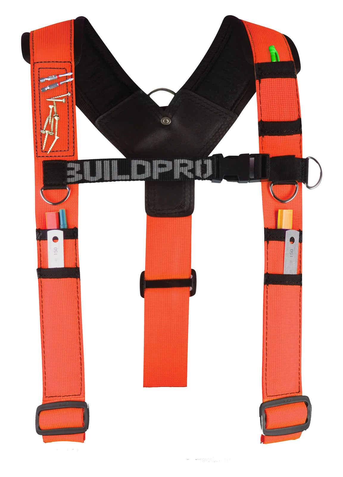 SUSPENDERS With Magnet - Orange